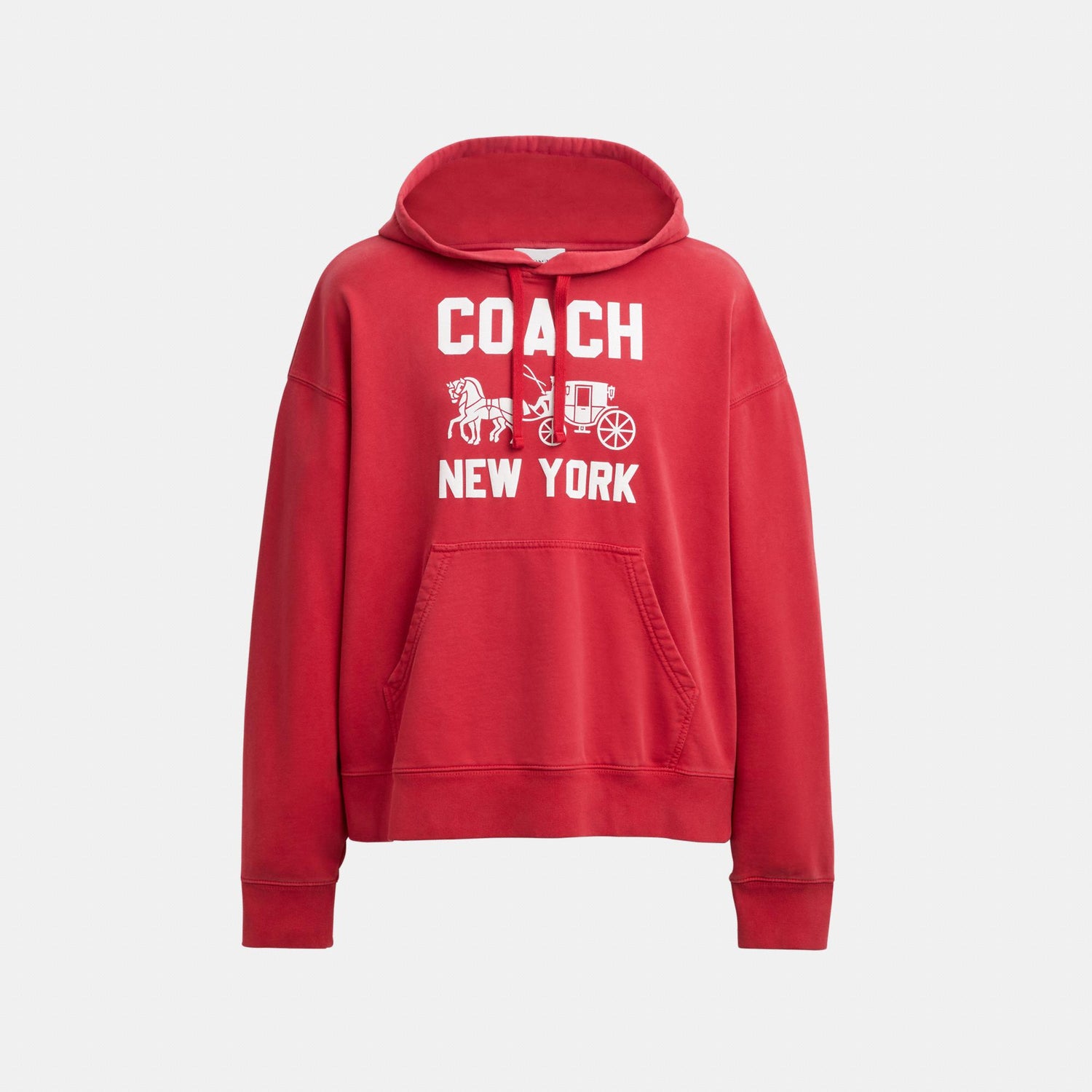 CBD23-Horse and Carriage Hoodie-Red.