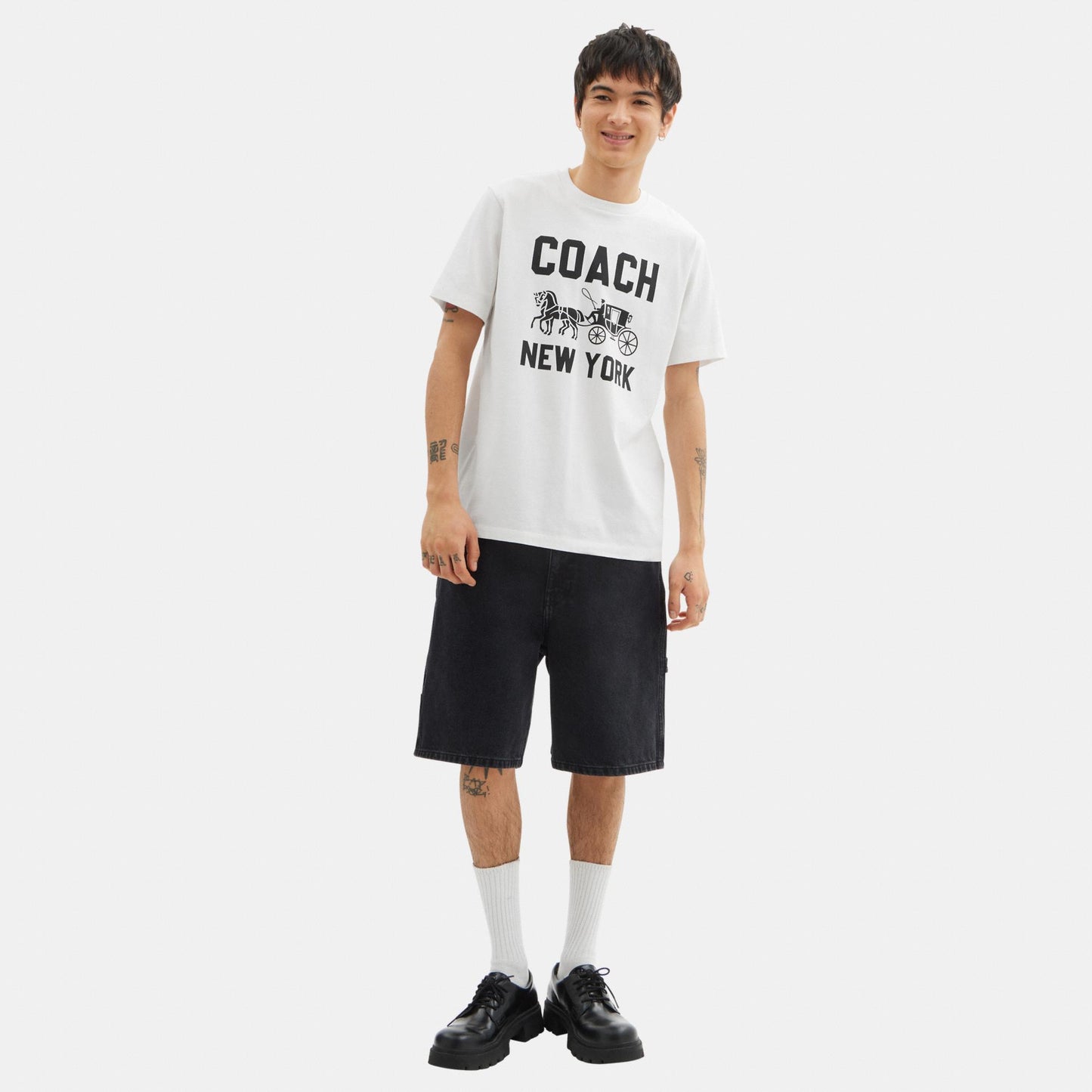 CBD24-Horse and Carriage T-Shirt-White