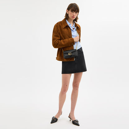 CBF14-Tabby Chain Crossbody Bag 19-B4/Black