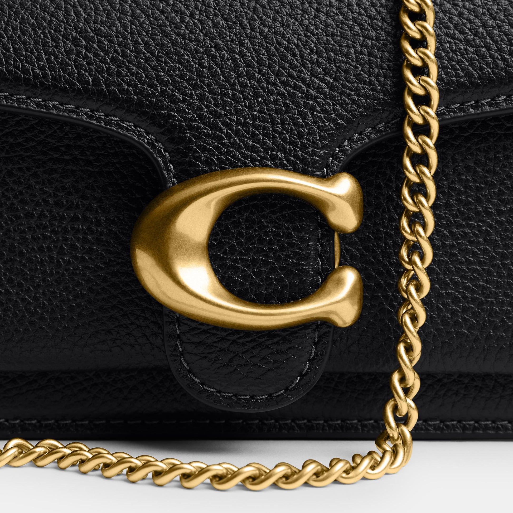 CBF14-Tabby Chain Crossbody Bag 19-B4/Black