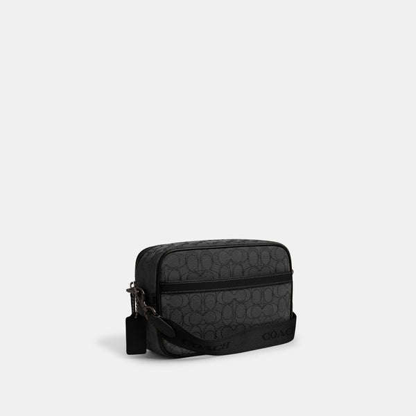 Theo Camera Bag In Signature Jacquard