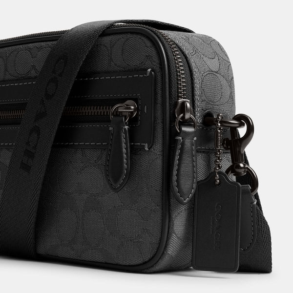 Theo Camera Bag In Signature Jacquard