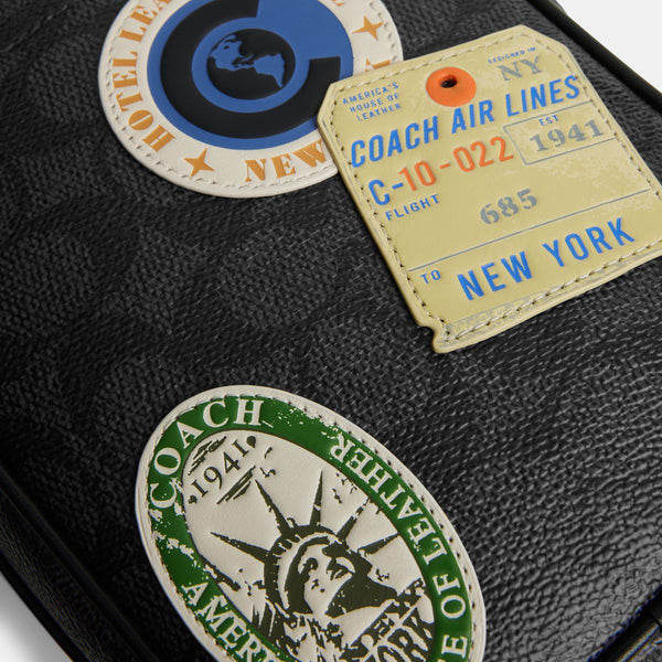 Hitch Crossbody In Signature Canvas With Patches