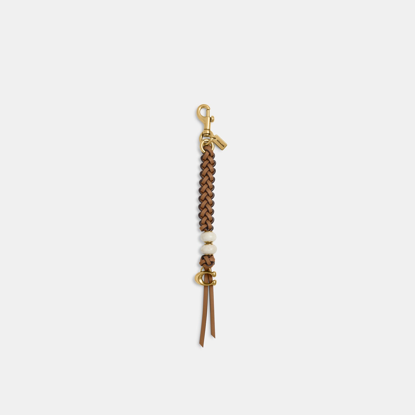 CBG68-Heritage Bead Bag Charm-B4/Honey Brown Multi