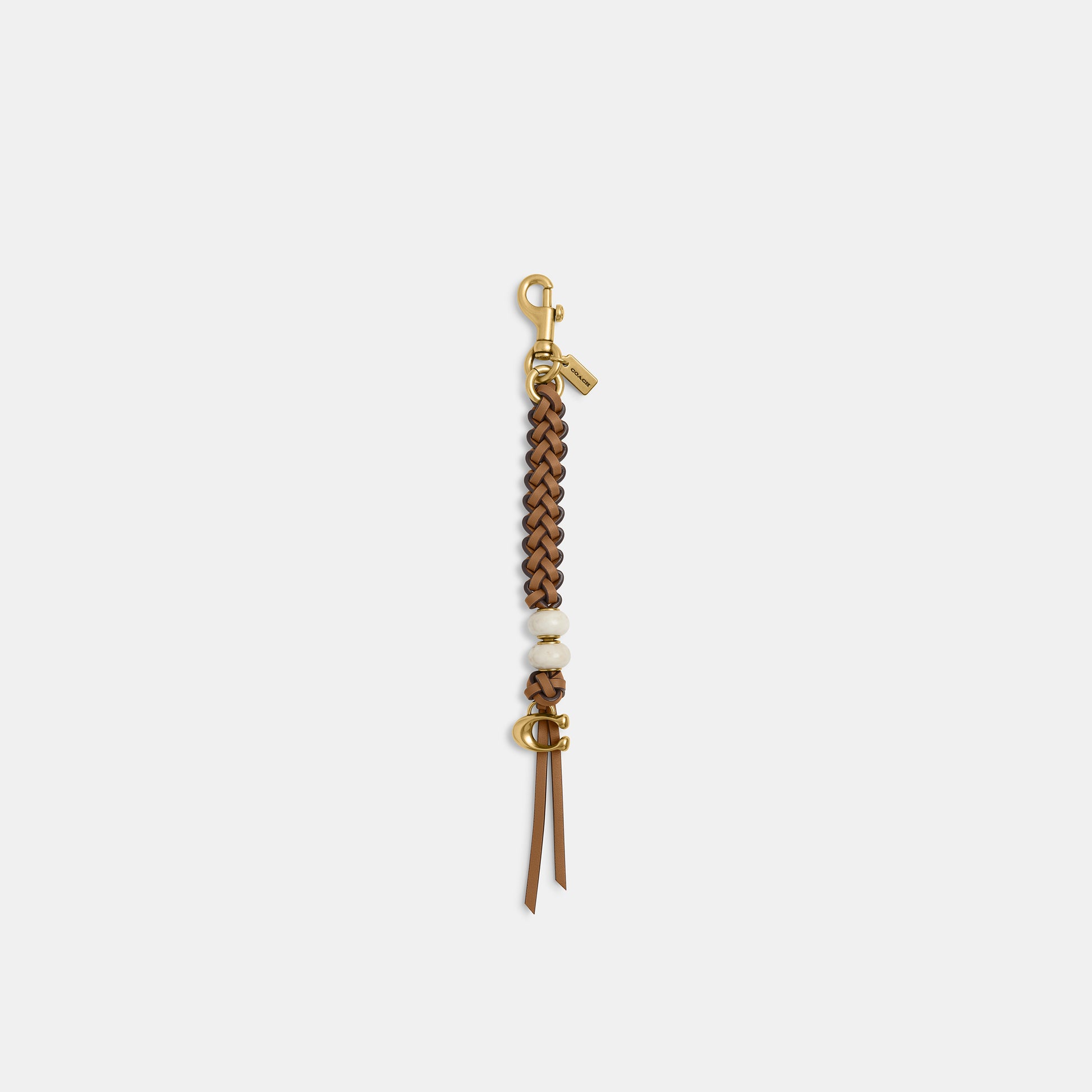 CBG68-Heritage Bead Bag Charm-B4/Honey Brown Multi