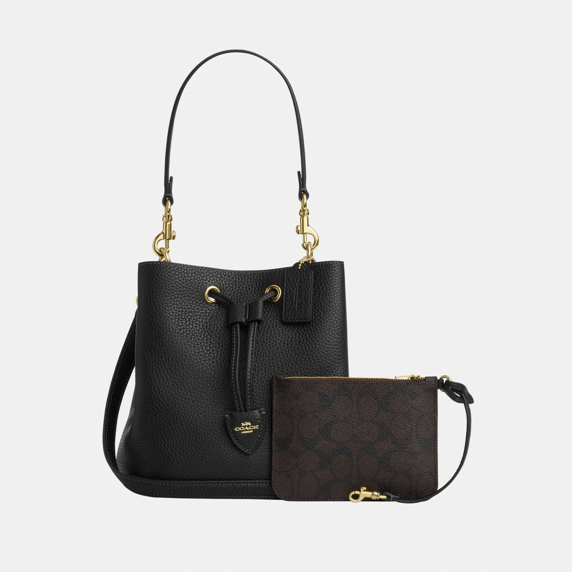 CBH06-Rowan Bucket Bag-Im/Black