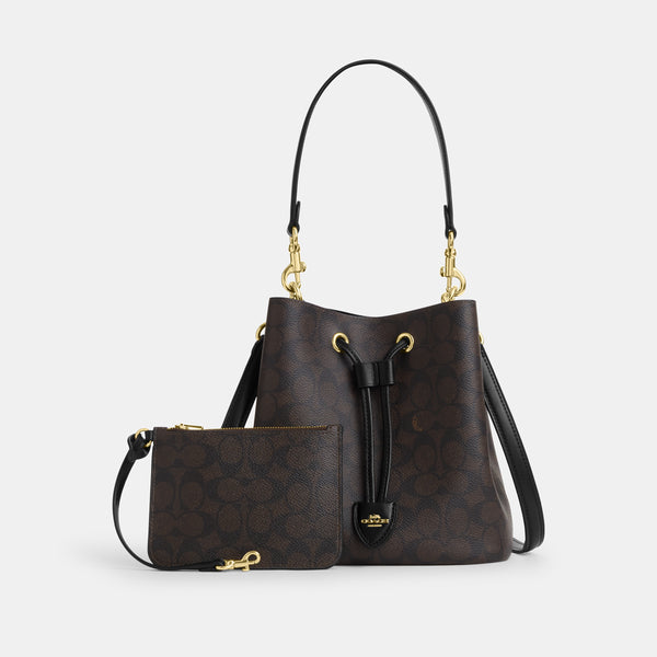 Rowan Bucket Bag In Signature Canvas