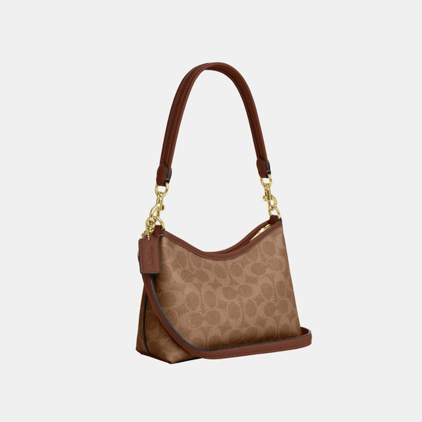 Laurel Small Shoulder Bag in Signature Canvas