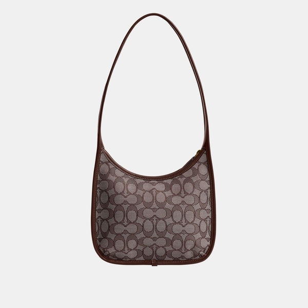 Curve Zip Bag In Signature Jacquard