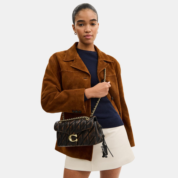 Tabby Shoulder Bag 26 In Loved Leather With Quilting