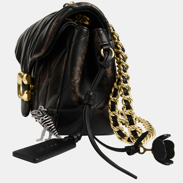 Tabby Shoulder Bag 26 In Loved Leather With Quilting