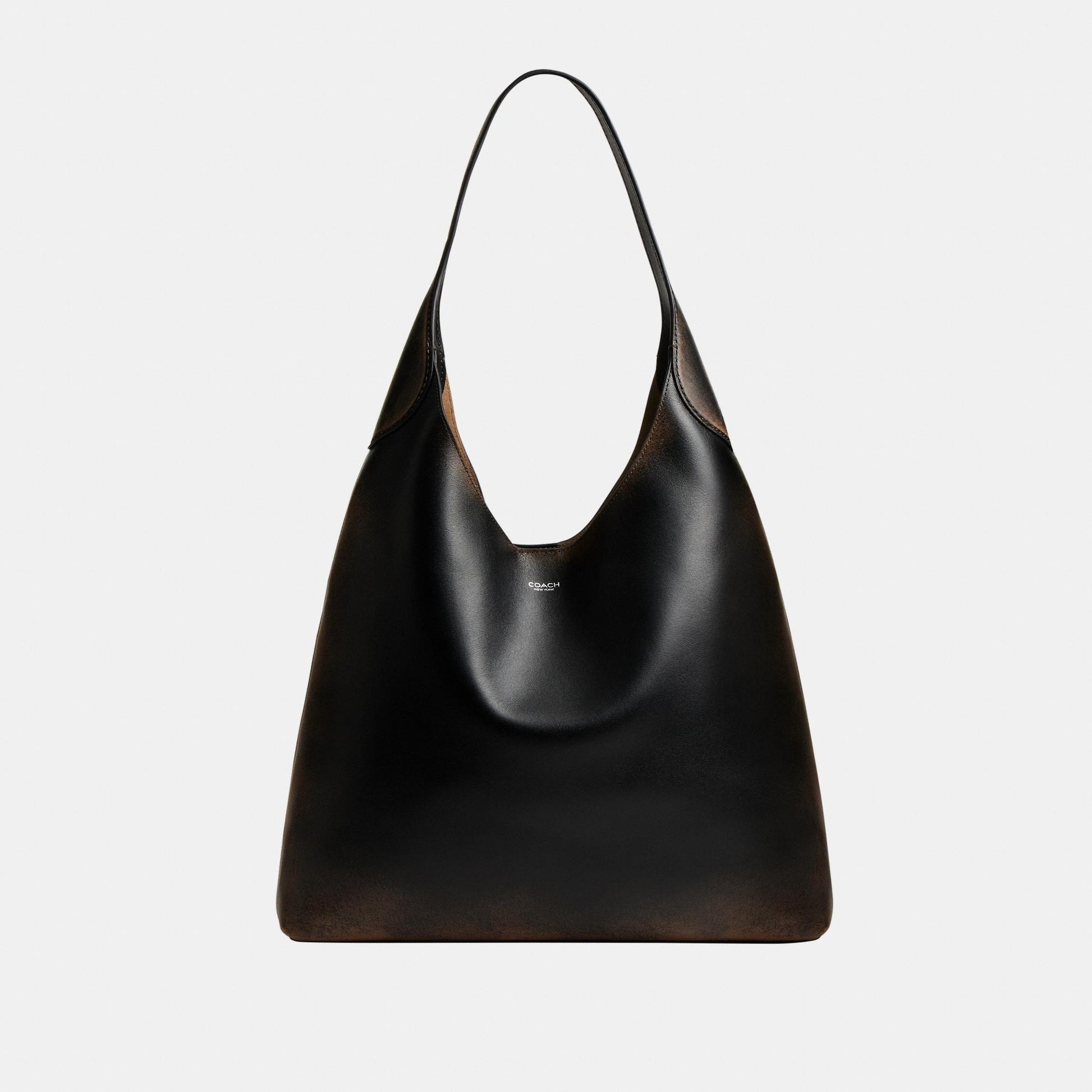 CBH42-Brooklyn Shoulder Bag 39 In Loved Leather-Lh/Black Brown