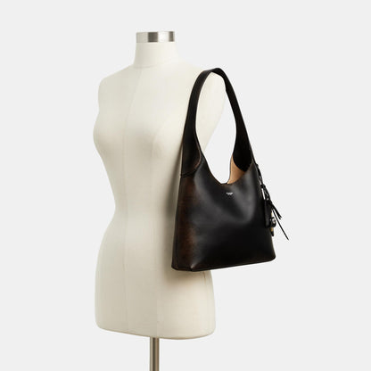 حقيبة كتف "بروكلين 28" من الجلد المعتّق