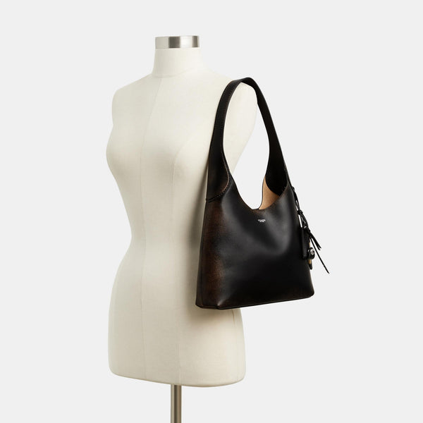 حقيبة كتف "بروكلين 28" من الجلد المعتّق