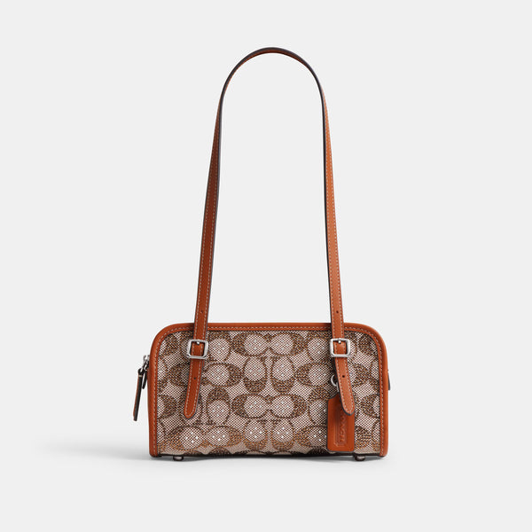 Swing Zip Bag 20 In Crystal Signature Jacquard