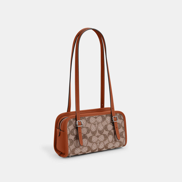 Swing Zip Bag 20 In Crystal Signature Jacquard