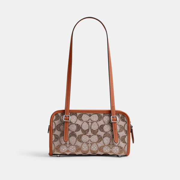 Swing Zip Bag 20 In Crystal Signature Jacquard