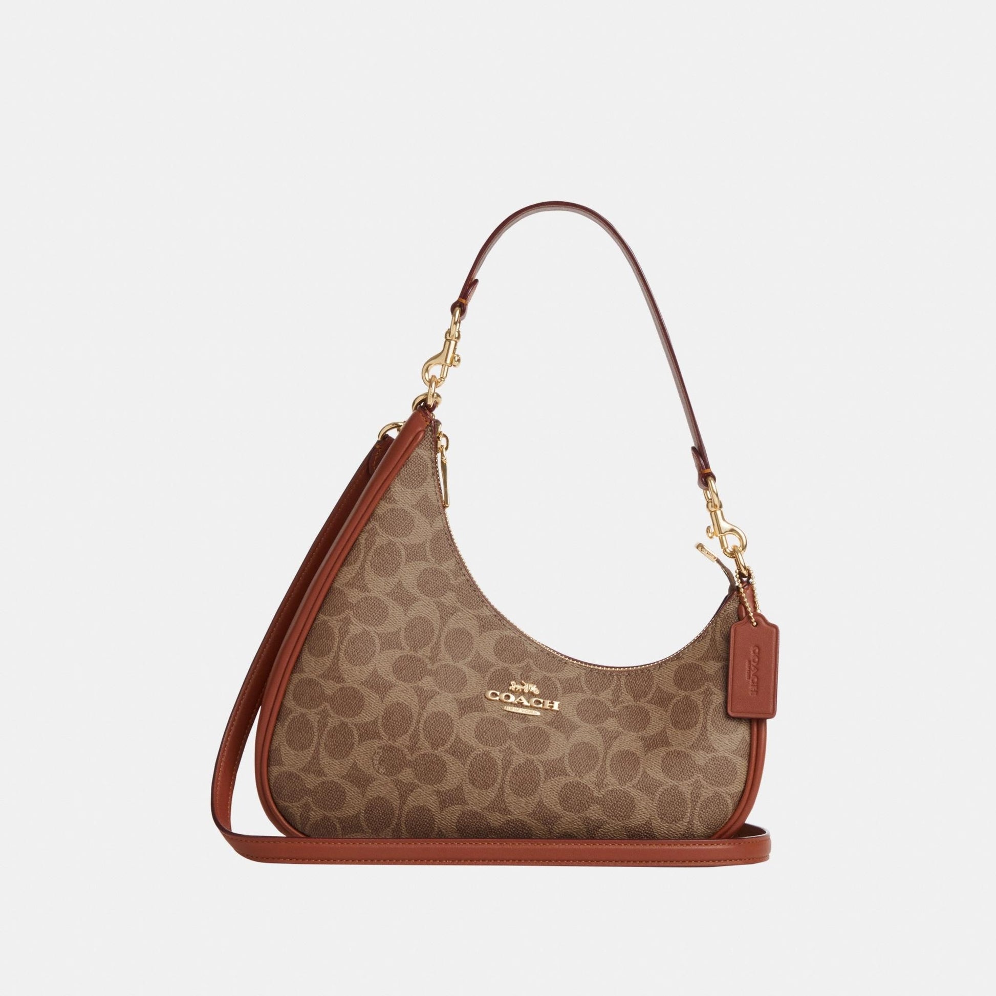 CBI02-Twisted Teri Shoulder Bag-Im/Tan/Caramel