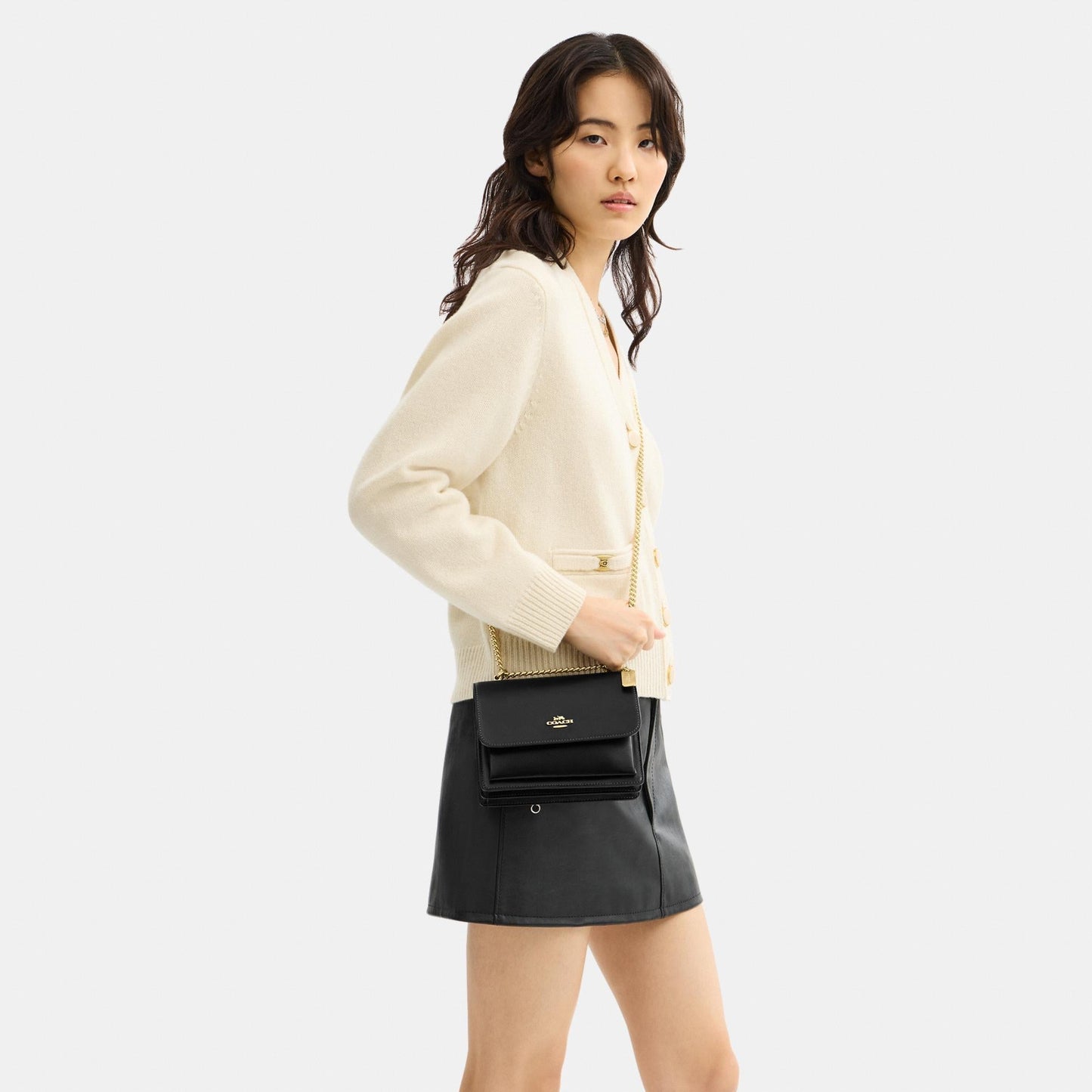 CBI23-Mini Klare Crossbody Bag-Im/Black