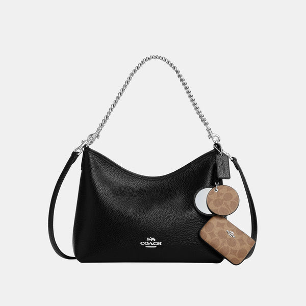 Laurel Shoulder Bag With Mirror Charm And Pouch