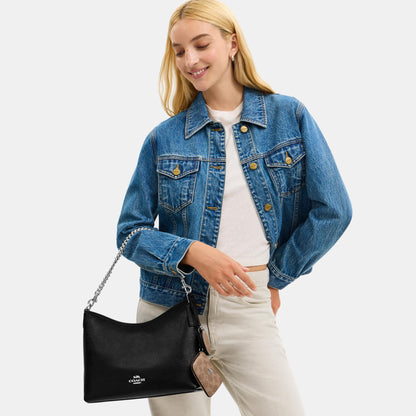 Laurel Shoulder Bag With Mirror Charm And Pouch