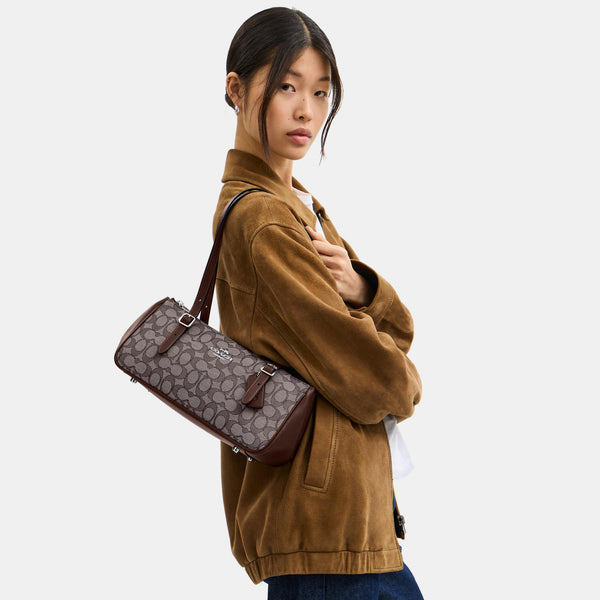 Asher Shoulder Bag in Signature Jacquard