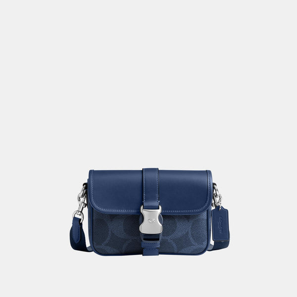 League Crossbody In Mixed Signature Canvas