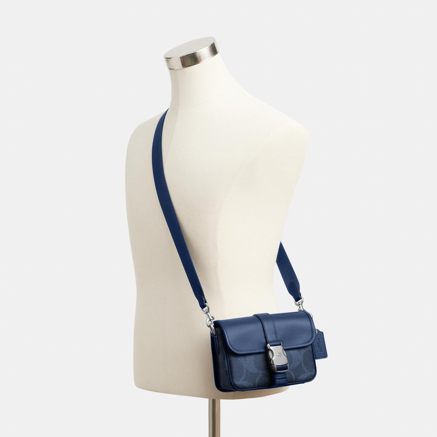 League Crossbody In Mixed Signature Canvas