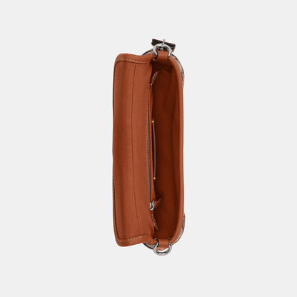 CBJ65-Soho Bag 25 In Crystal Signature Jacquard-Lh/Burnished Amber