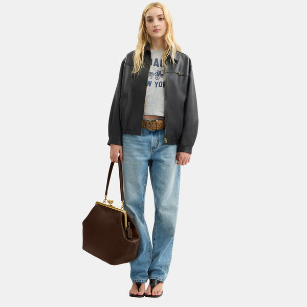 Large Kisslock Frame Bag