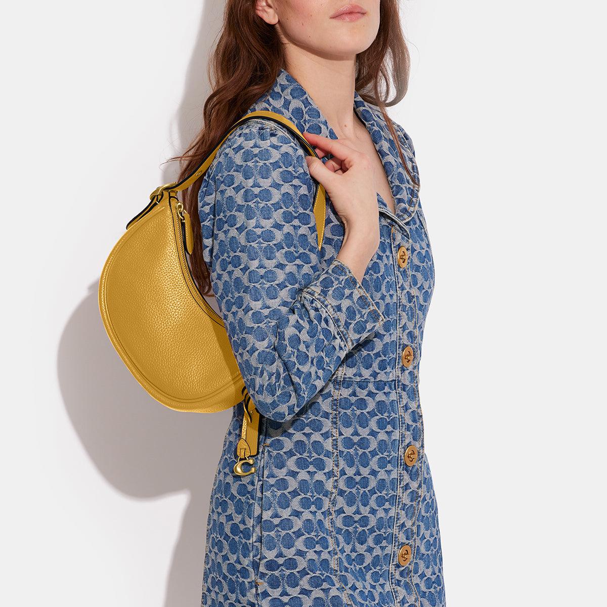 cc439-Luna Shoulder Bag-B4/Yellow Gold