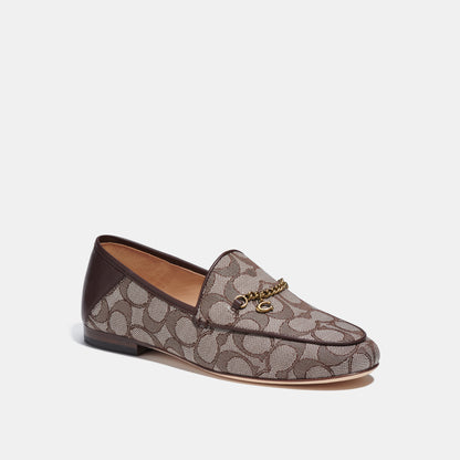 cc888-Hanna Loafer In Signature Jacquard-Oak/Maple