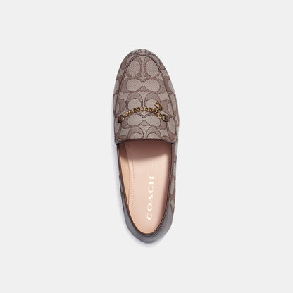 cc888-Hanna Loafer In Signature Jacquard-Oak/Maple