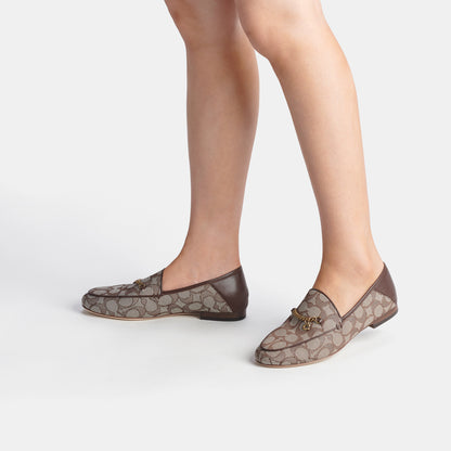 cc888-Hanna Loafer In Signature Jacquard-Oak/Maple