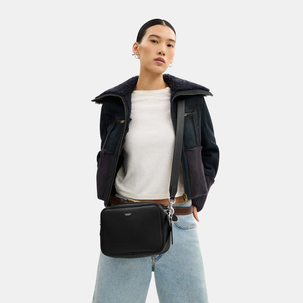 حقيبة كاميرا "راديو" من الجلد الطبيعي الحُبيبي