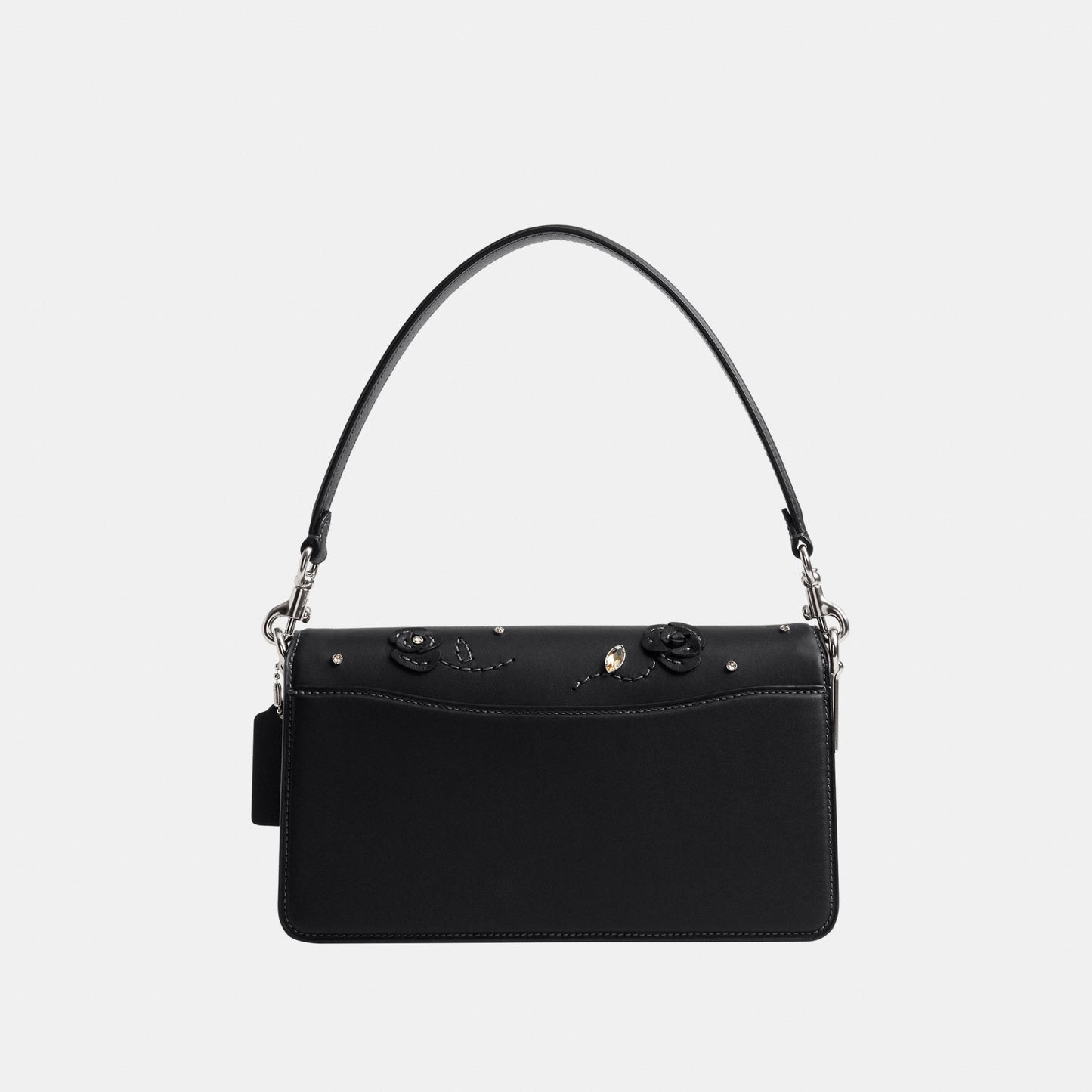 CCC05-Tabby Shoulder Bag 26 With Crystal Embellishment-Lh/Black