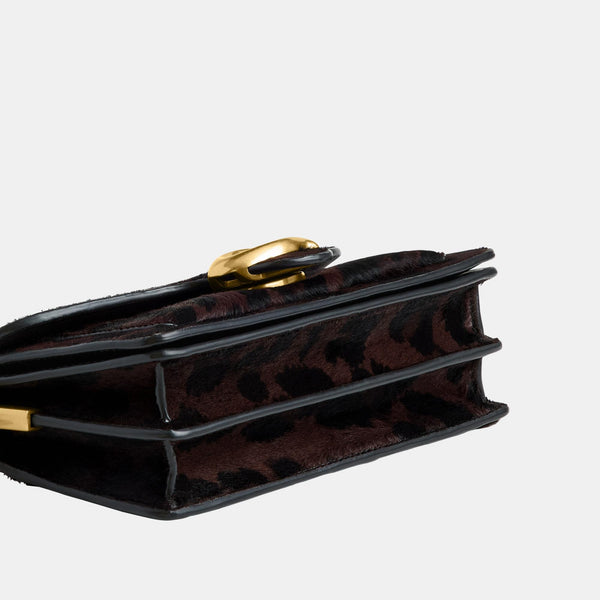 Tabby Shoulder Bag 20 In Haircalf With Leopard Print