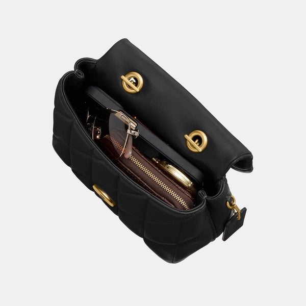 Tabby Top Handle Bag with Quilting