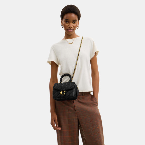 Tabby Top Handle Bag with Quilting