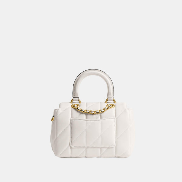 Tabby Top Handle Bag with Quilting