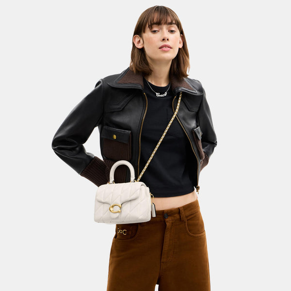 Tabby Top Handle Bag with Quilting