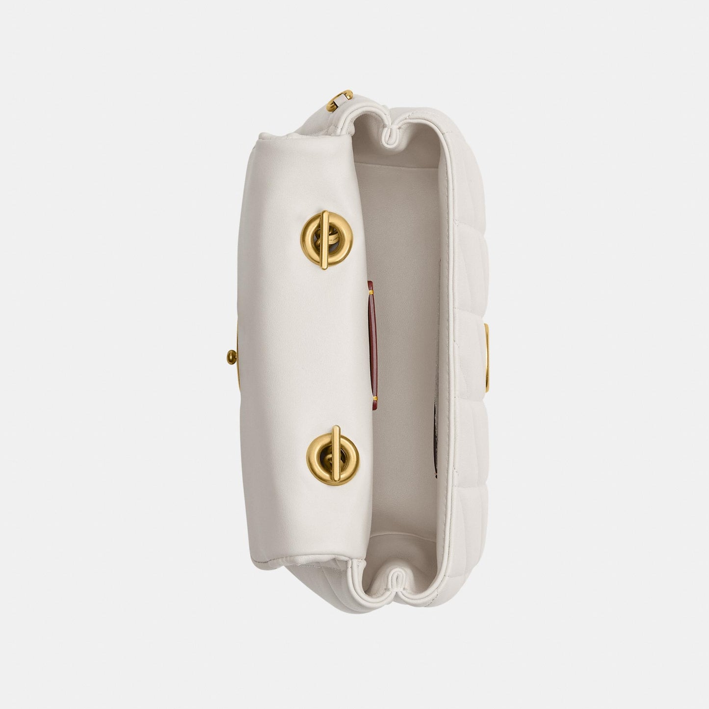 CCC12-Tabby Top Handle Bag with Quilting-B4/Chalk