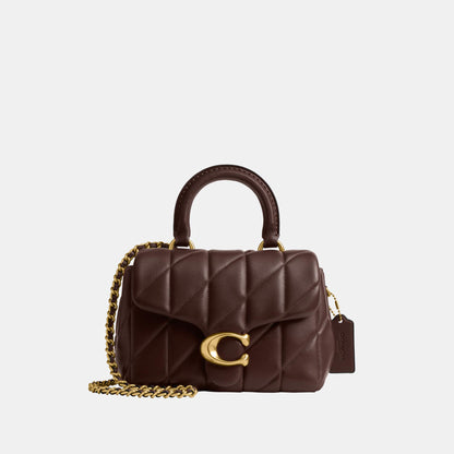 CCC12-Tabby Top Handle Bag with Quilting-B4/Maple