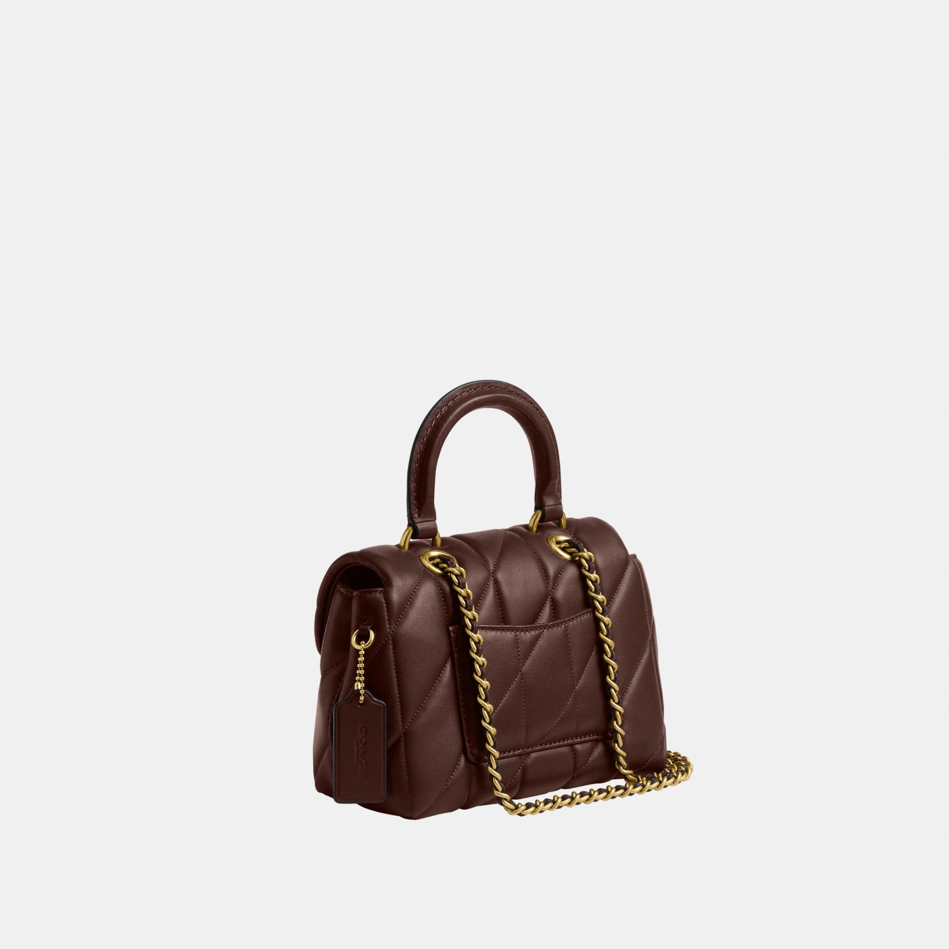 CCC12-Tabby Top Handle Bag with Quilting-B4/Maple