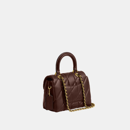 CCC12-Tabby Top Handle Bag with Quilting-B4/Maple