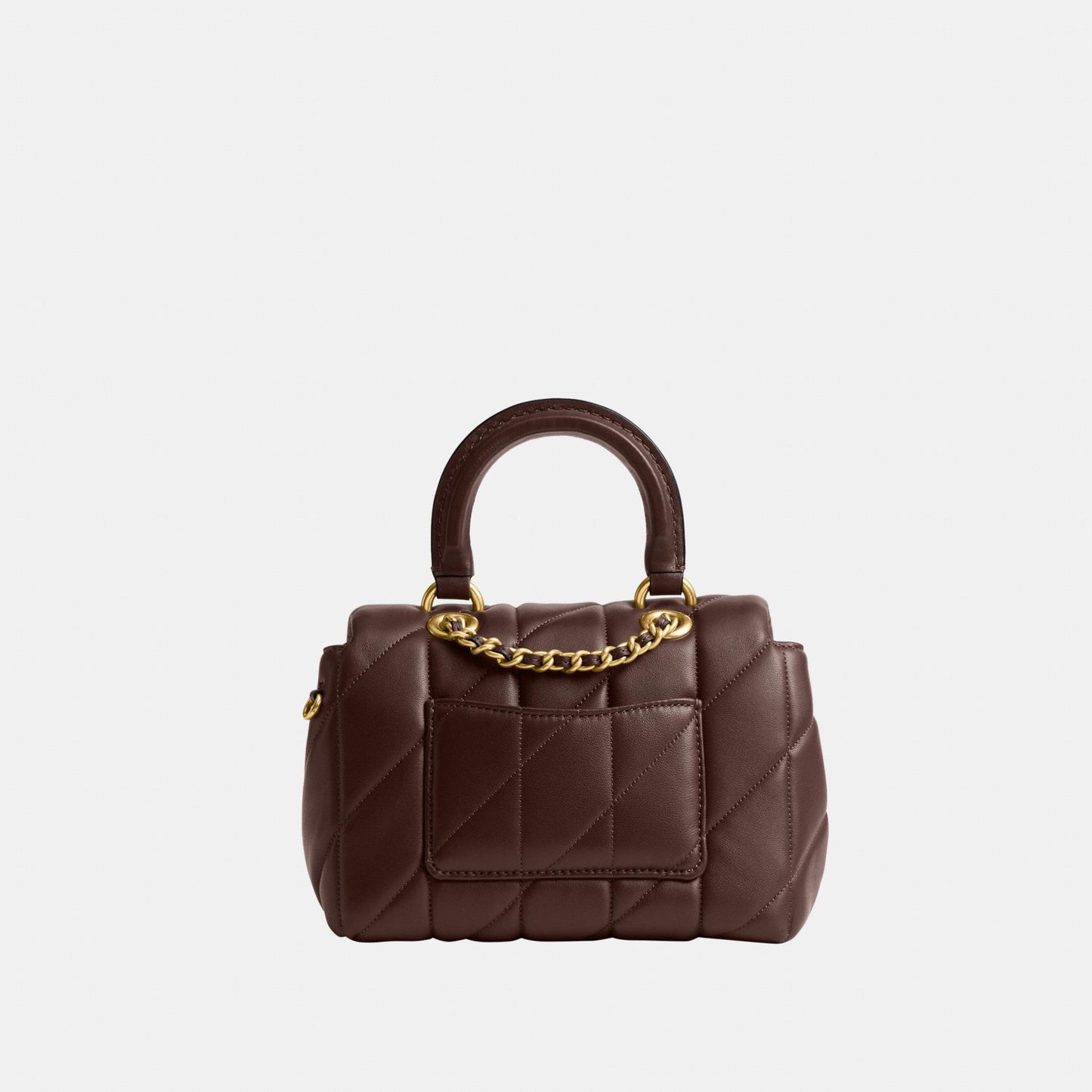 CCC12-Tabby Top Handle Bag with Quilting-B4/Maple