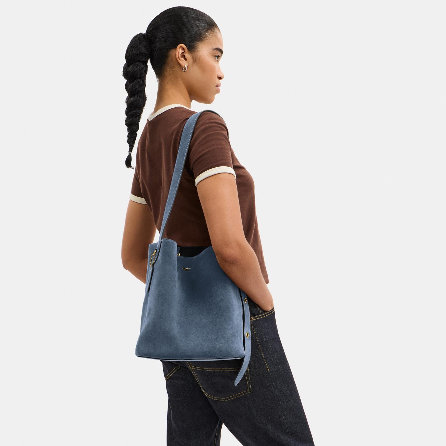 CCC24-Bleecker Bucket Bag-B4/Light Denim