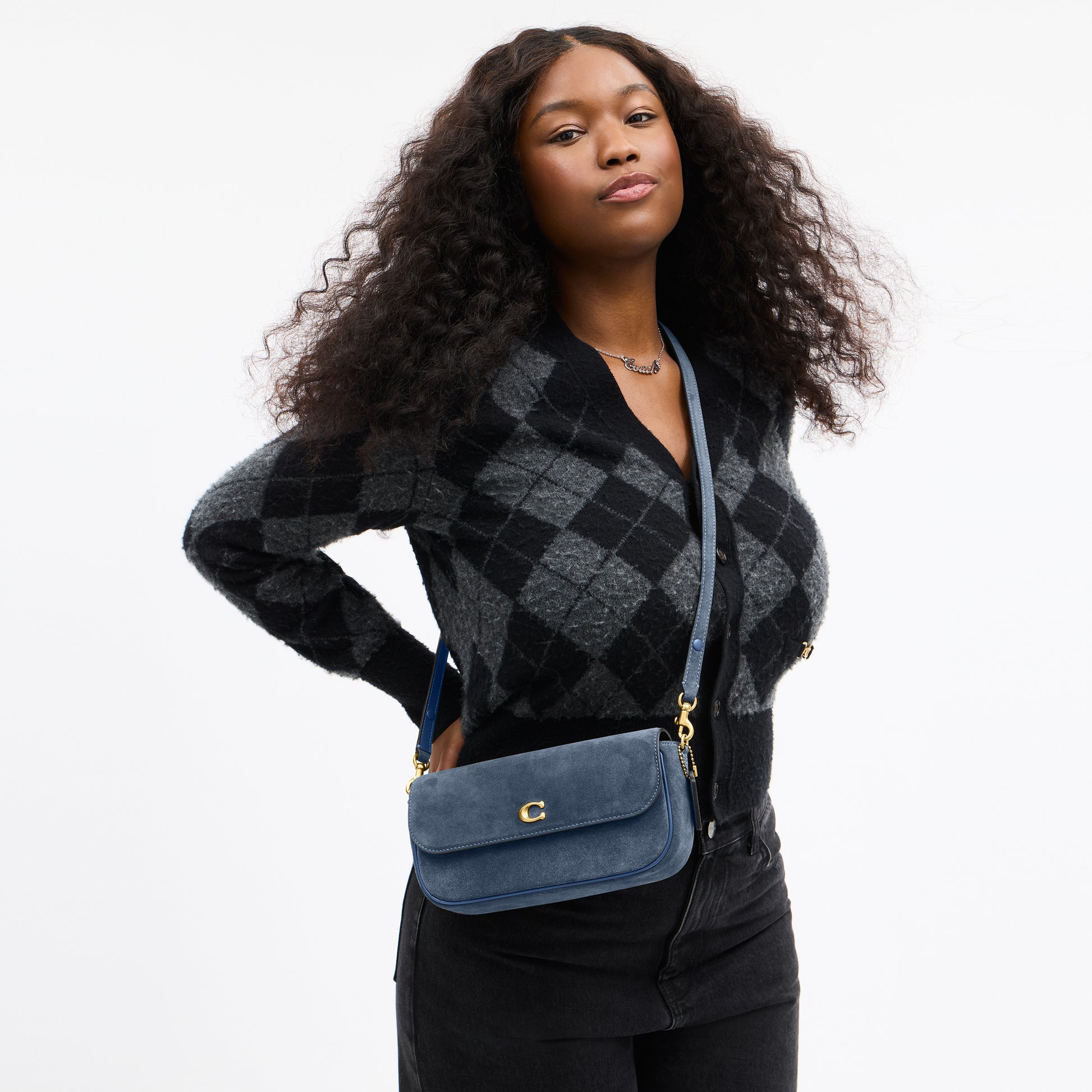 CCD07-Brook Flap Chain Bag-B4/Light Denim