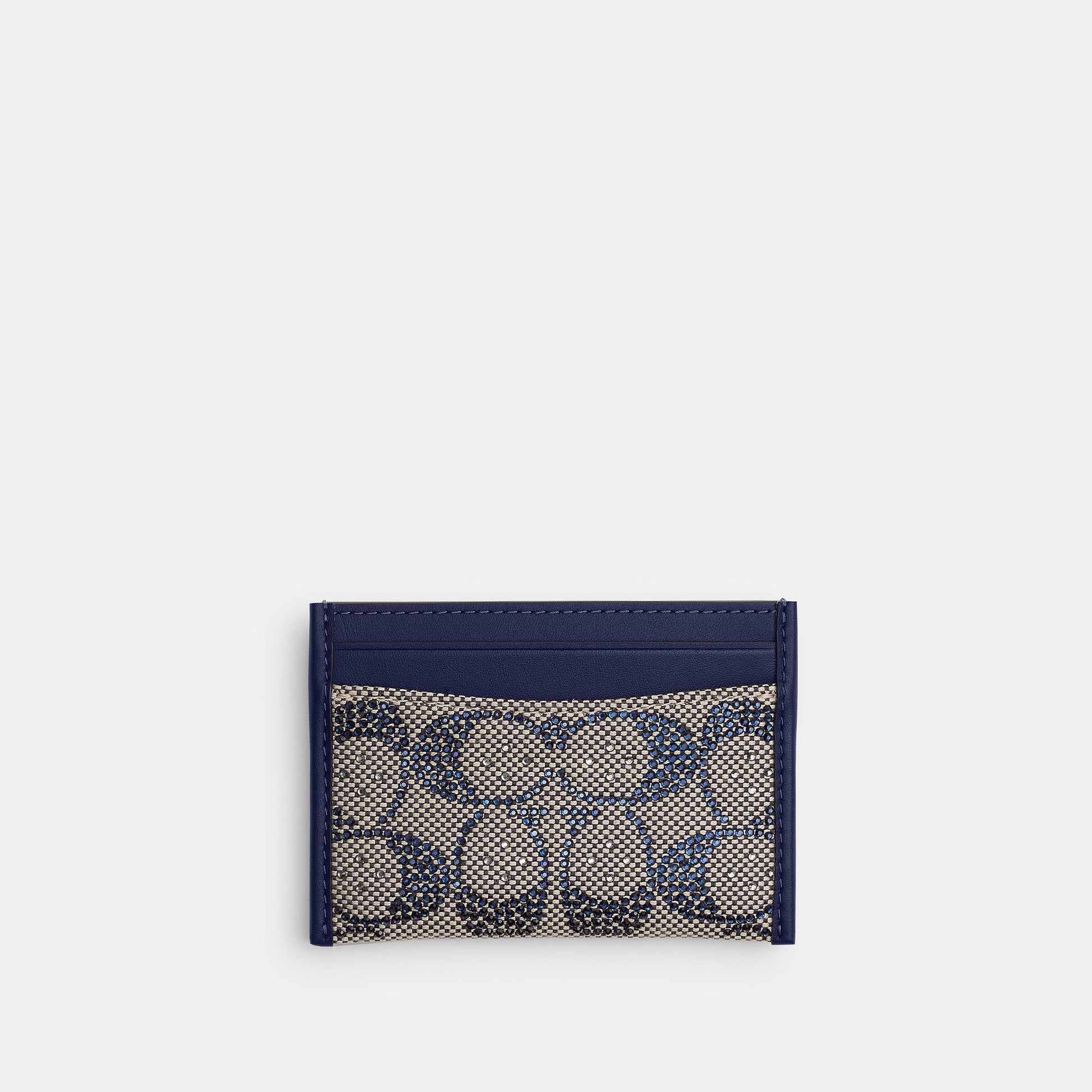 CCD08-Essential Card Case in Crystal Signature Jacquard-B4/Cadet