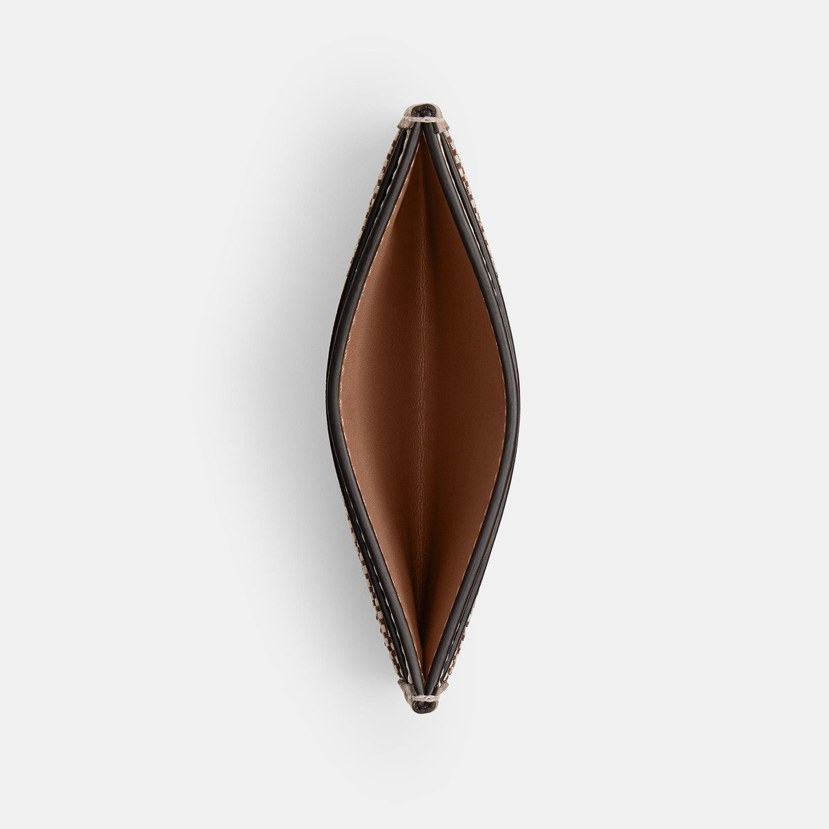CCD08-Essential Card Case in Crystal Signature Jacquard-B4/Mushroom